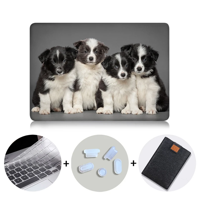 MB09 Чехол для ноутбука MTT, чехол для Macbook Air 11 13,3 Pro 13 15 retina, чехол с милой собакой для Apple Mac, чехол для книги, 12 дюймов, сумка для ноутбука - Цвет: MB09