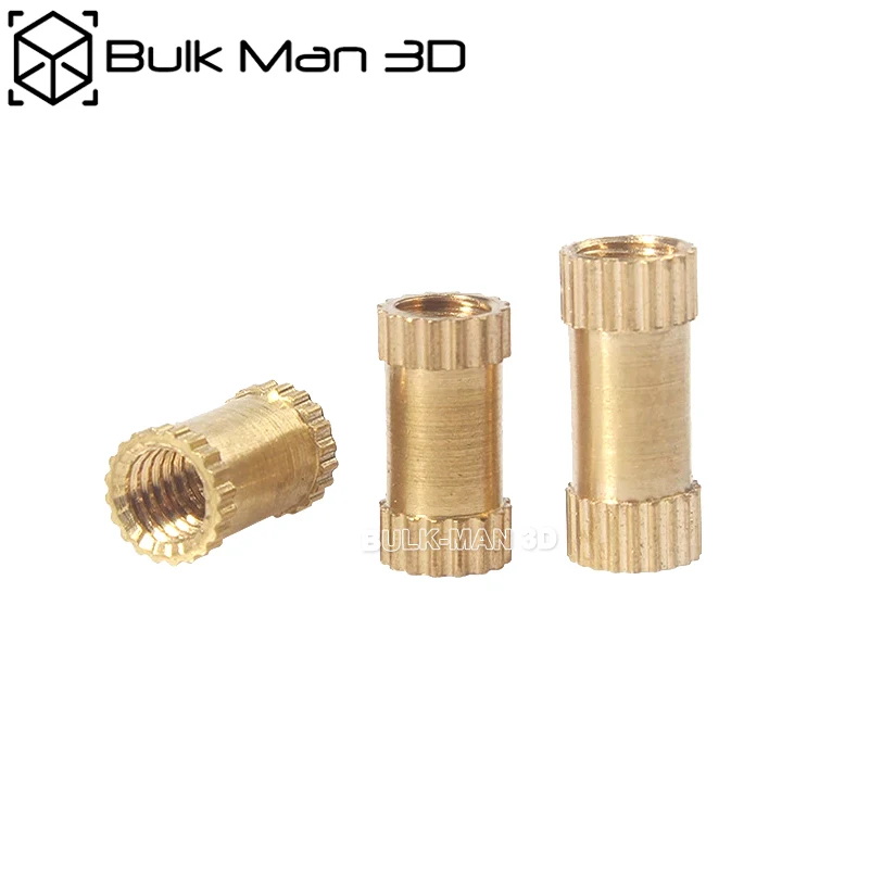 

500pcs/Lot M3/M4/ Brass Hot Melt Insert Nuts Copper Metric Thread Injection Molding Knurl Insert Nut
