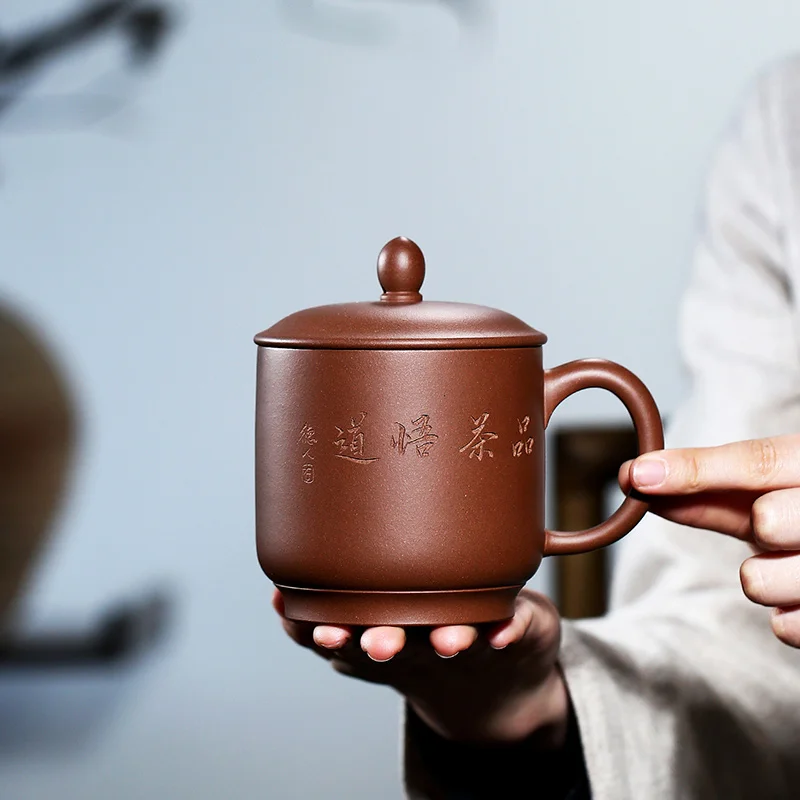 

xu teacher manual jin yu cup Huang Longshan 4 Wells for ore old purple clay recommended cups of the republic of China