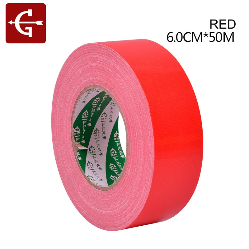 

50meters Long Color Cloth Base Tapes Width Carpet Tape Multicolor Adhesive DIY Decoration Wedding Celebration Cloth Duct Tape