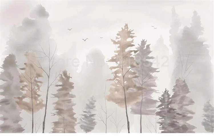 Papel de parede 3d personalizado, pintado à