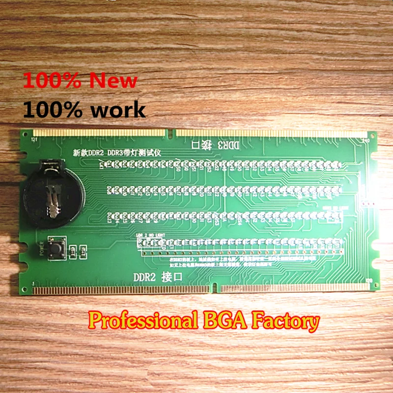 100% новый тестер памяти DDR2 DDR3 со слотом DDR2 DDR3, светодиодный ...