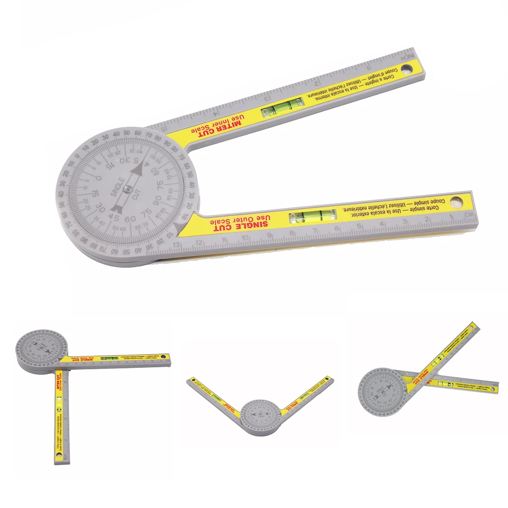 

360 Degree Angle Finder 360 Miter Saw Protractor High Accuracy Plastic 1 PC 1x