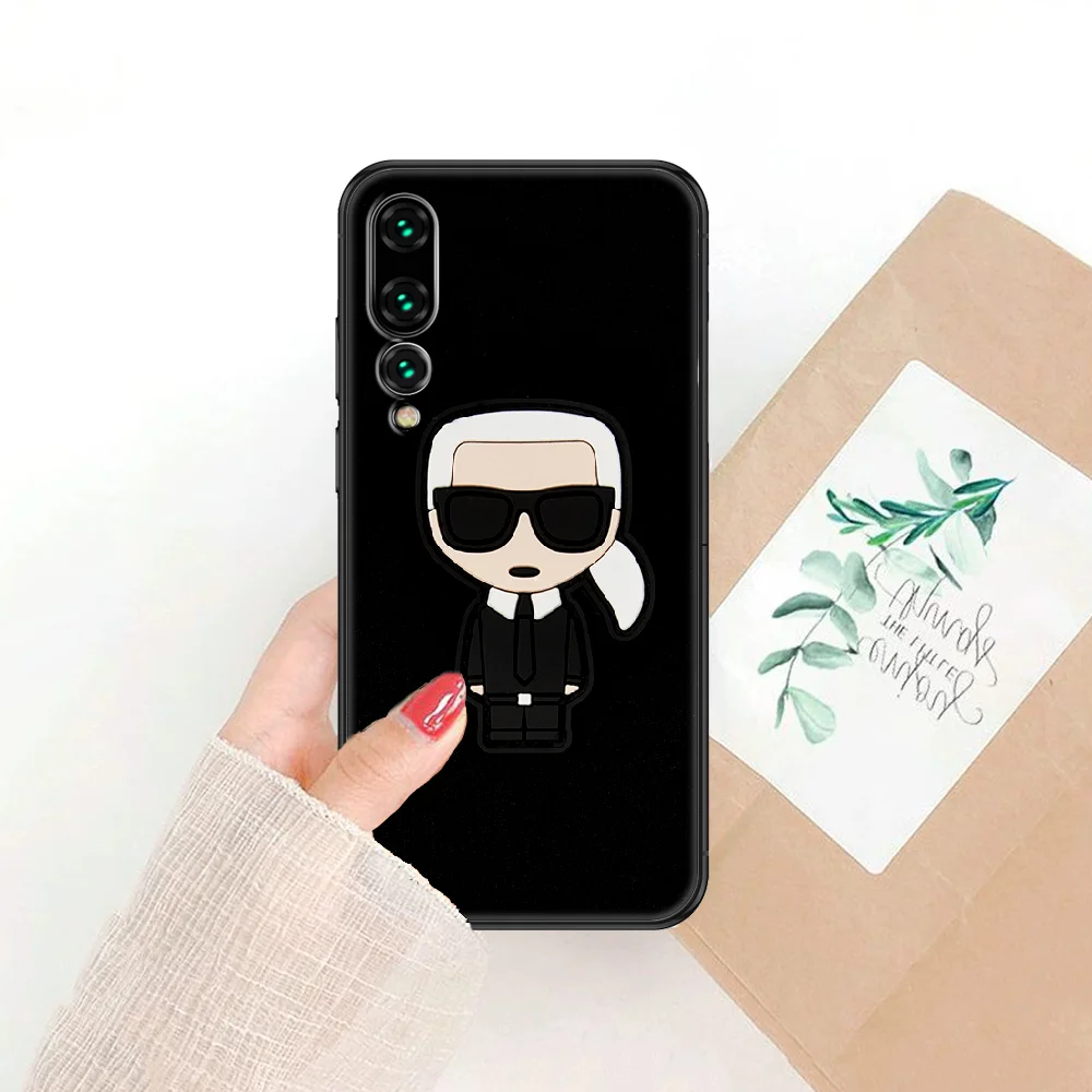 

famous designer Phone case For Huawei P Mate P10 P20 P30 P40 10 20 Smart Z Pro Lite 2019 black pretty Etui 3D cover fashion