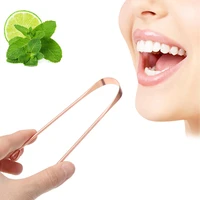 1pcs tongue cleaner scraper metal dental care cleaning scraper for tongue oral care hygiene tool