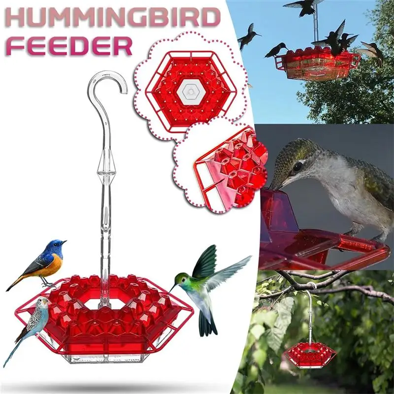 

Hummingbird Feeder Diamond Shape Hanging Bird Seed Feeder for Outdoor Patio Garden Birds Supplies
