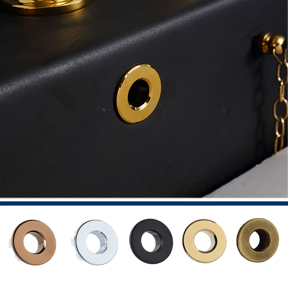 Переливная крышка раковины в ванной комнате Круглый переливной керамический таз