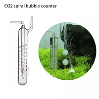 aquarium tank %ef%bc%8cco2 diffuser bubble counter spiral glass atomizer regulator for planted tank with suction cup co2 equipments