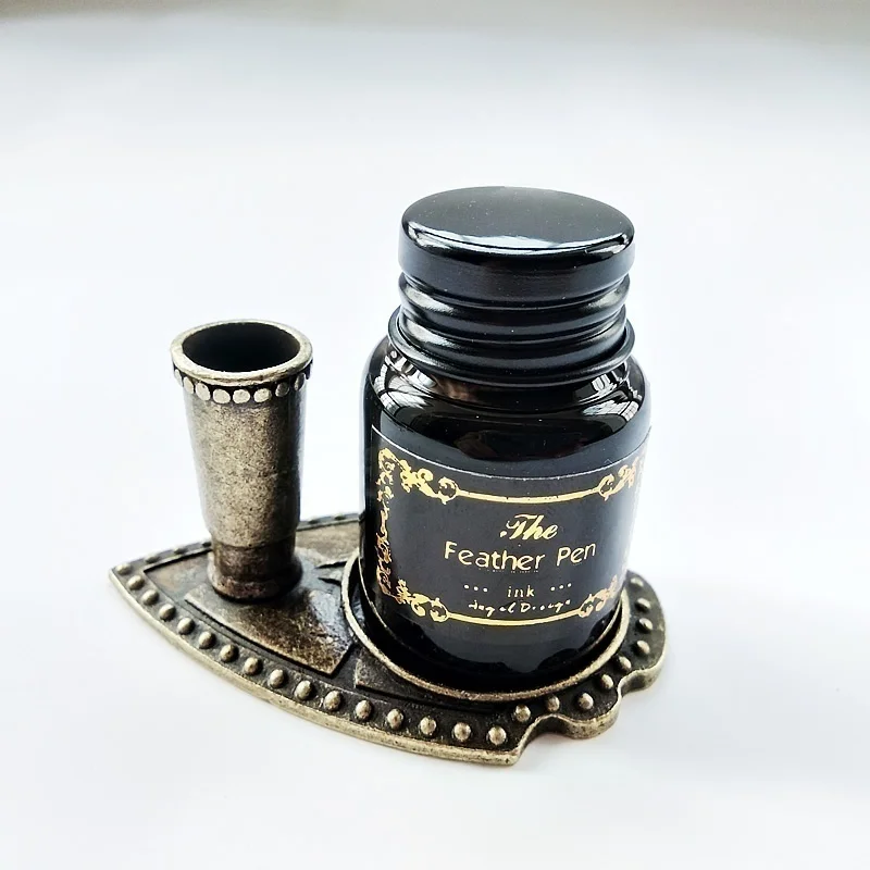 Античная ручка с птичьим пером Набор печатей перьевая авторучка для