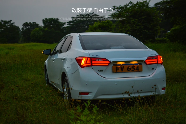 Автомобильный Стайлинг задний фонарь для Toyota corolla задний фонарь- светодиодный задний фонарь светодиодный DRL crolla задний фонарь в сборе