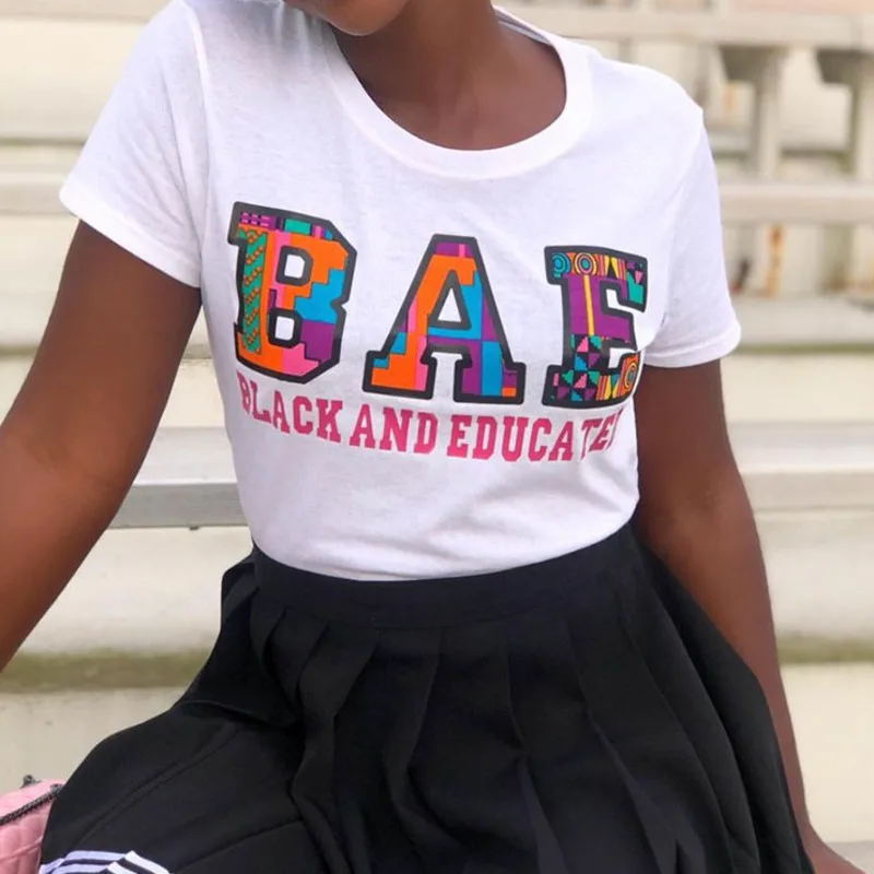 

Women Short Sleeve O-Neck Summer Casual Letter Print White T Shirt Slim Tops Camiseta 2021