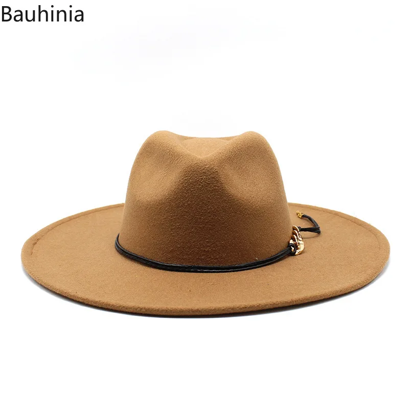 

Winter Casual Fedora Hat Women Imitation Woolen Felt Hat Men Autumn Panama Fashion Top Jazz Hat Fedoras Chapeau Sombrero Mujer