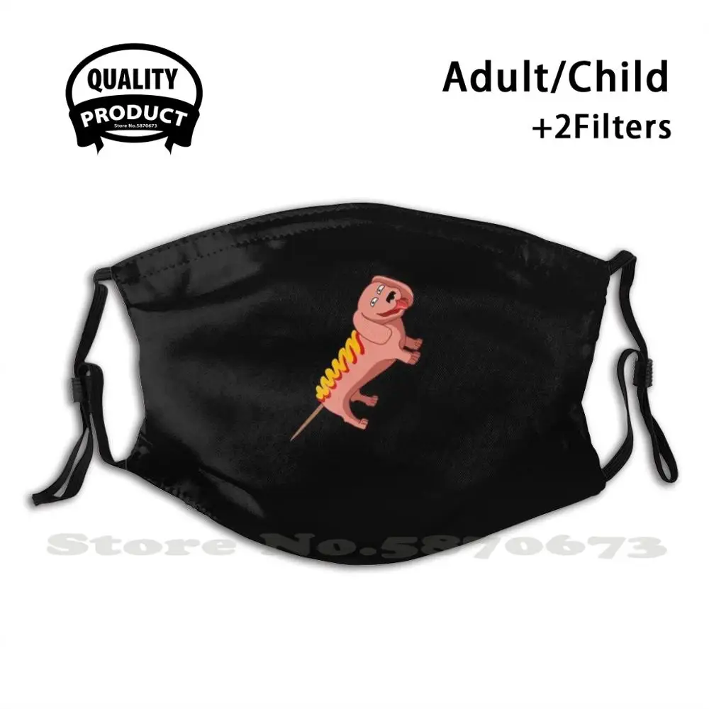 

Funny Corn Badger Sausage Dog With Dachshund Gift Idea Fashion Mouth Masks Filter Adult Kids Face Mask Wiener Dog Dachshund