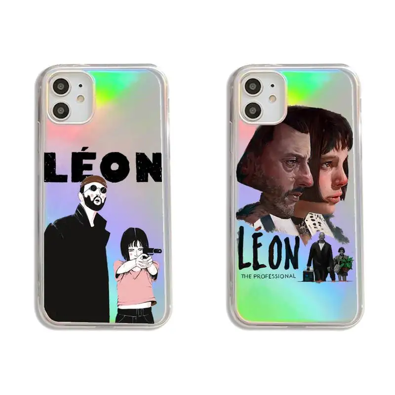 

Killer Leon movie Phone Case Transparent for iPhone 7 8 11 12 se 2020 mini pro X XS XR MAX Plus protective shell funda