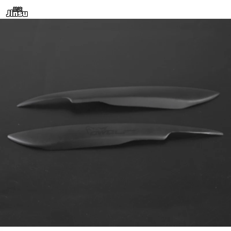 Углеродное волокно накладка на переднюю фару наклейка для Audi A4 B7 2005-2008