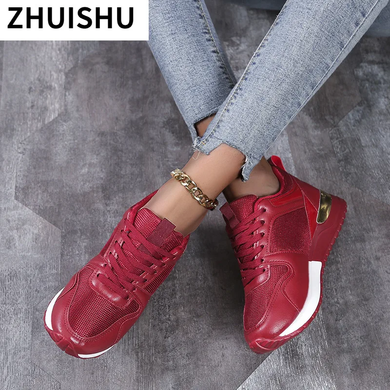 

2021 New Women Sneakers Autumn Casual Shoes Platform Woman Breathable Walking Shoes Fashion Women Vulcanize Shoes Zapatos Mujer