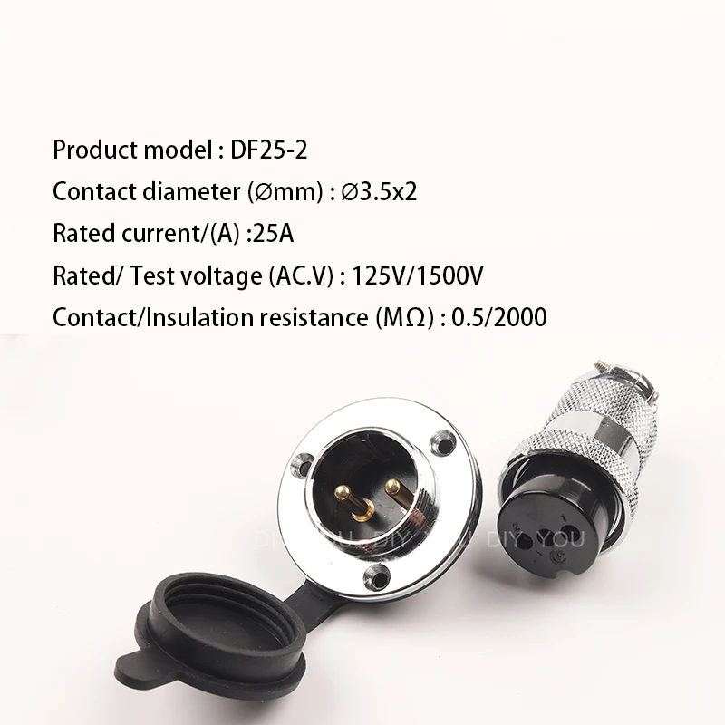 1 комплект DF25 GX25 круглого фланца гнездовой разъем & Мужской Разъем Разъемы