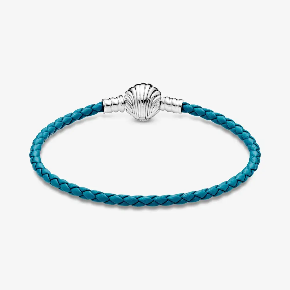 Женские кожаные браслеты сделай сам очаровательные из стерлингового серебра 925