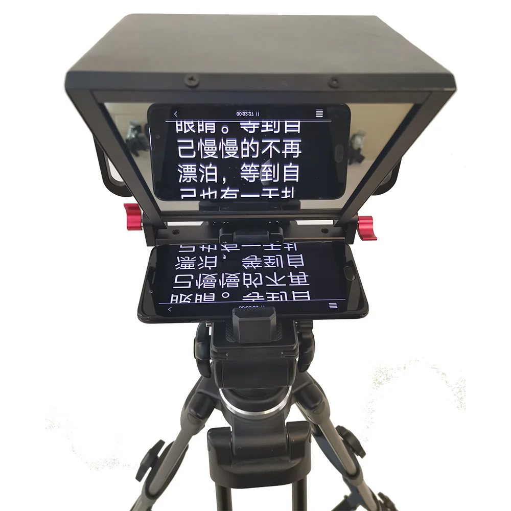 

FACTORY OUTLET new design mobilephone teleprompter for outdoor speech interview
