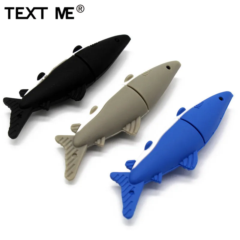 Флеш-накопитель usb 2,0 4GB 8GB 16GB 32GB TEXT ME 64GB Cool blue gary black shark