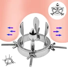 Металлический анальный расширитель, регулируемые экстремальные искусственные полые Анальные игрушки, вагинальный расширитель зеркала, взрослые игрушки SM, анальная пробка