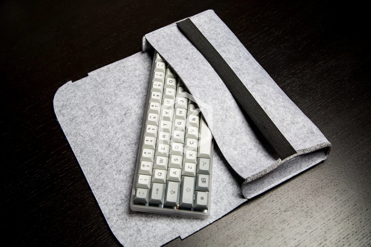 Чехол сумка для переноски клавиатуры из мягкого войлока планка preonic gh60 xd64 tada68 87 104