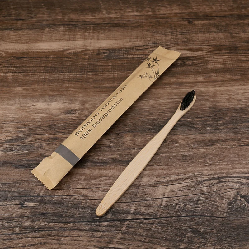 Bamboo Resuable Toothbrushes Portable Adult Wooden Soft Tooth Brush for Home Travel Hotel use Eco friendly toothbrush TXTB1 | Красота и