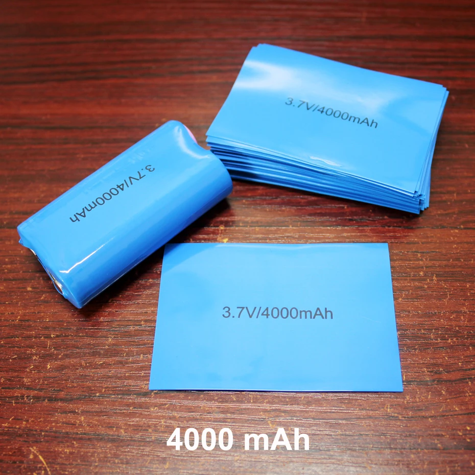 Термоусадочная ПВХ-пленка для литиевых батарей 100 шт./лот ёмкость крышки