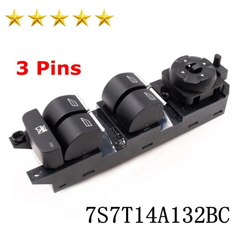 

Автомобильный выключатель окна питания со стороны водителя 7S7T14A132BC, подходит для Ford Mondeo MK4 S-MAX GALAXY 07-12, автомобильные аксессуары