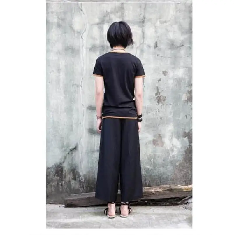 

Men Lager Size Clothing Free Shopping Casual Pants Nine Points Big Trumpet Stage Men's Trousers / 27-40