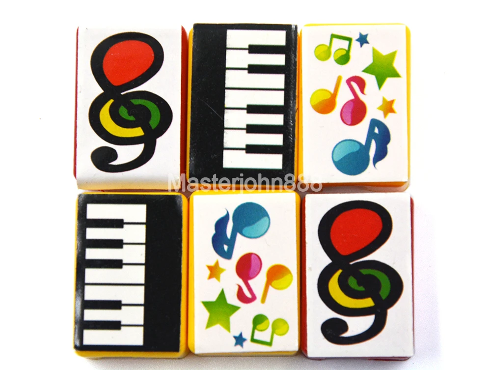 Музыкальный стиль 6 шт. клавиши для пианино высокие частоты ноты карандаш