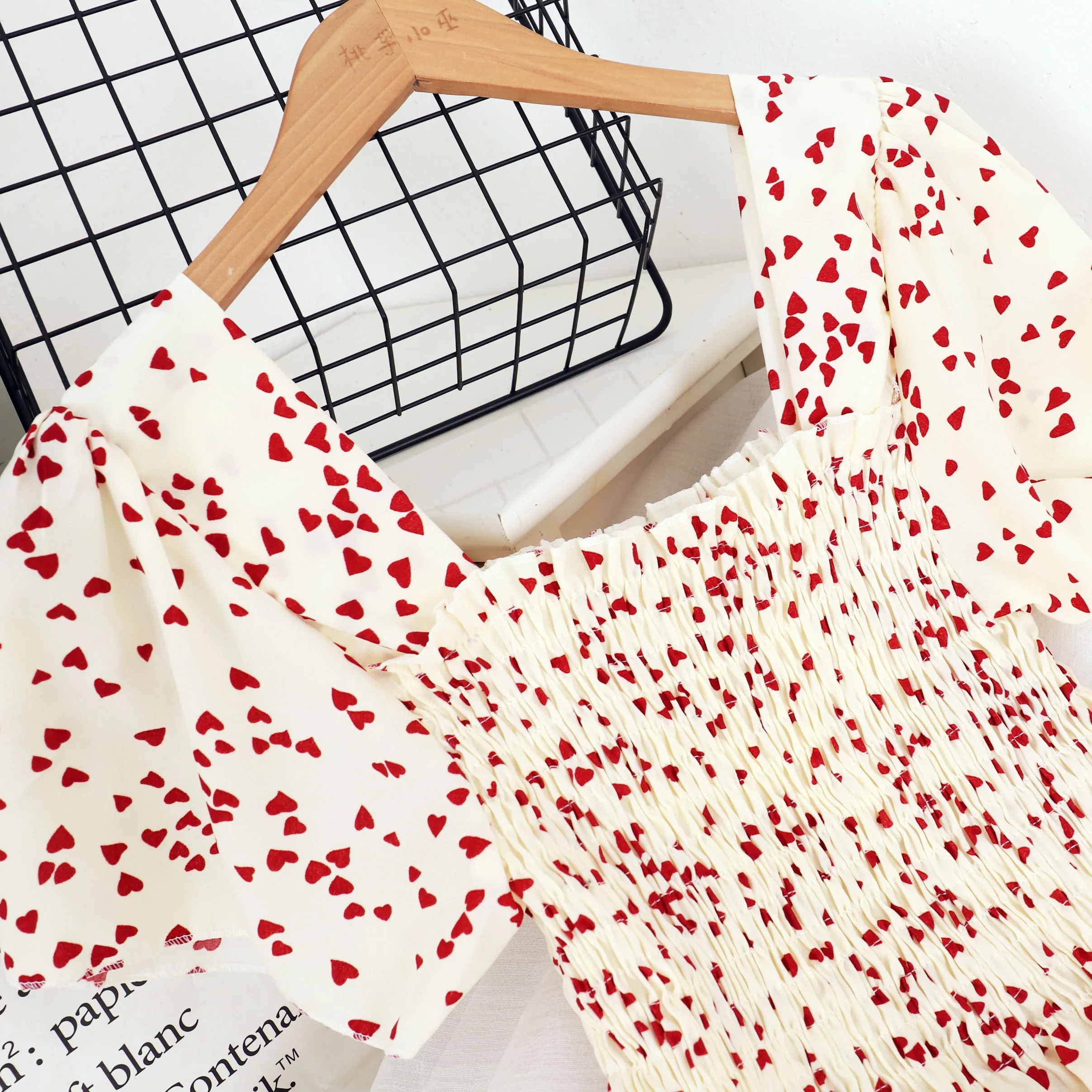 

Bohemian Summer Floral Print Dress Women Elegant Square Collar Short Sleeve A-line Ruffle Vestidos Casual Flower Chiffon Dresses