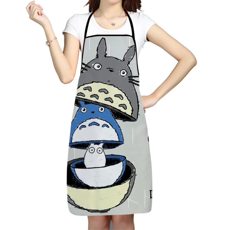 Классические аниме Фартук Кухонные фартуки Totoro для женщин и мужчин нагрудники