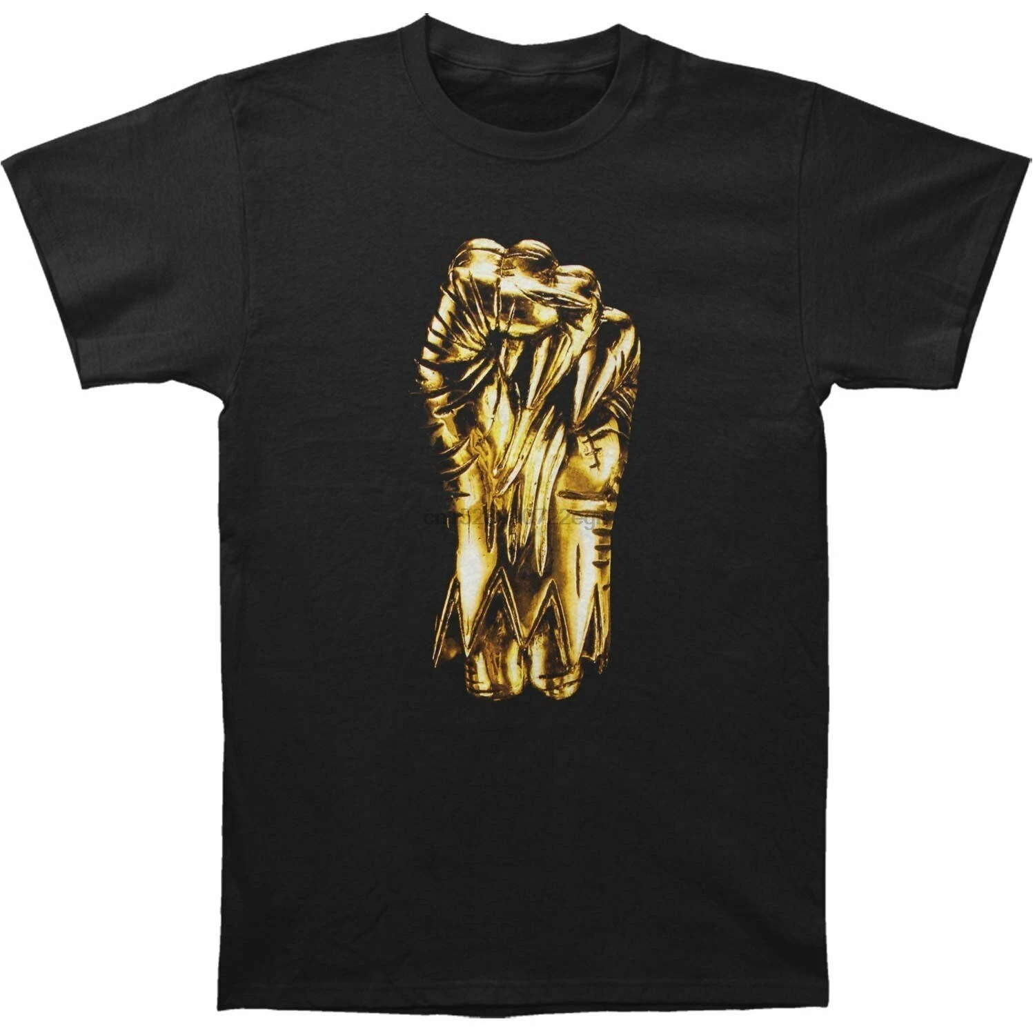 Аутентичные RUN THE JEWELS Gold Fist Приталенная футболка S 2XL Новинка| |
