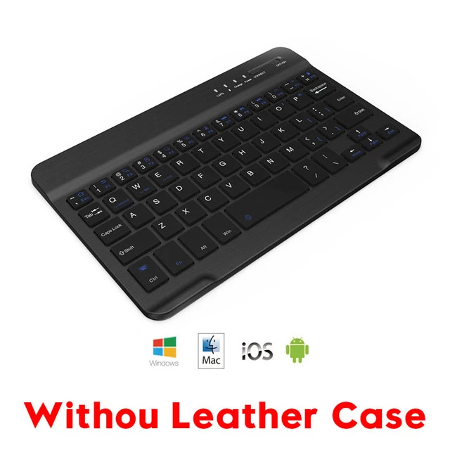 only keyboard Чехол для нового iPad Pro 11 с беспроводной клавиатурой Bluetooth Smart PU кожаный 360 полный защитный чехол для iPad Pro 10,5 дюймов - Цвет: only keyboard