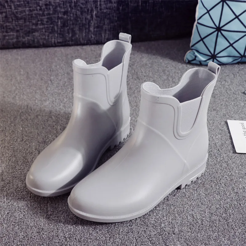 Женские резиновые сапоги Челси непромокаемые из ПВХ |