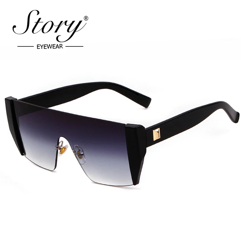 Очки солнцезащитные женские без оправы с заклепками и защитой UV400|glasses for driving|brand