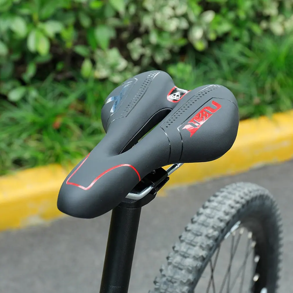 Дышащее ажурное мягкое сиденье для горного и дорожного велосипеда облегчающее