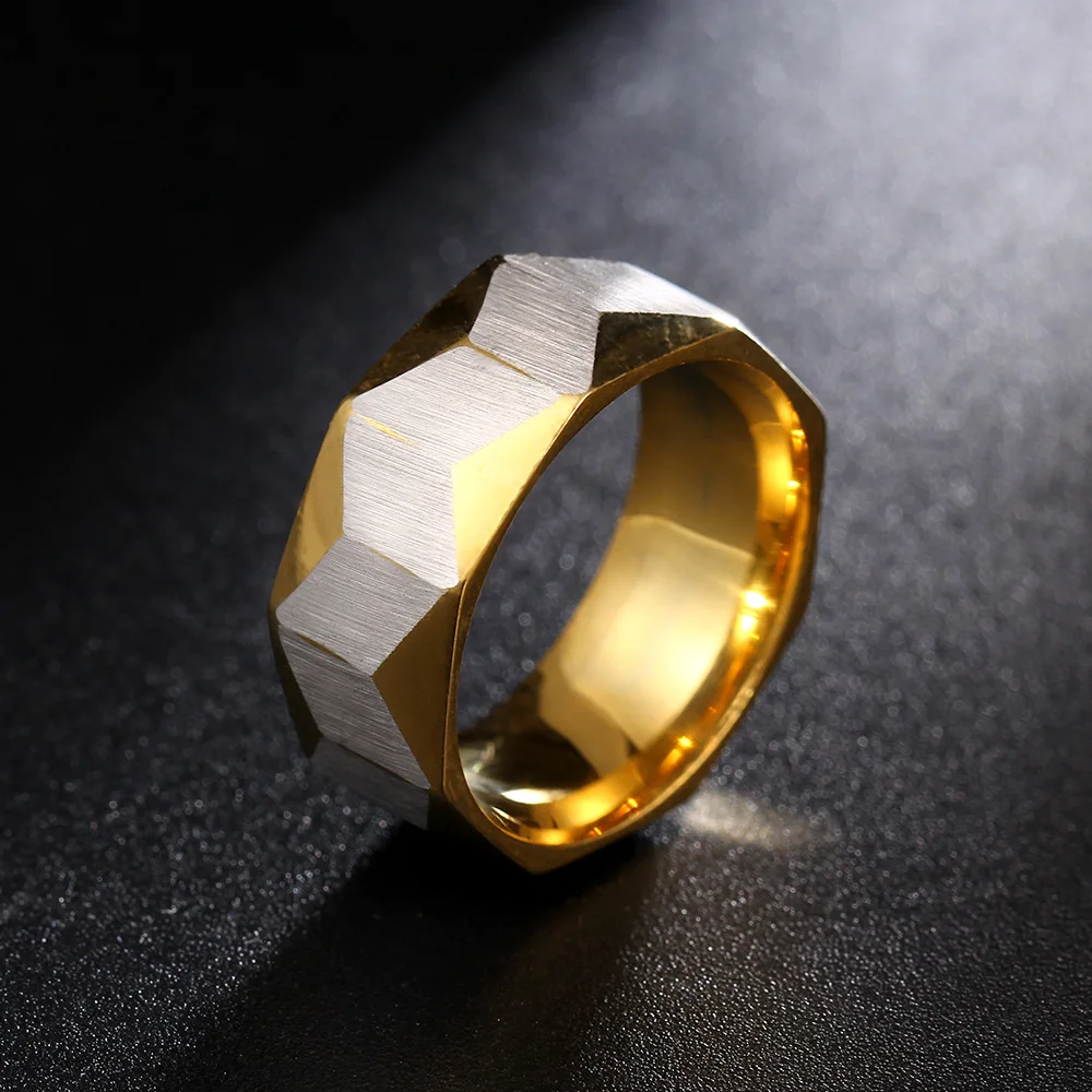 Новинка кольцо из нержавеющей стали золотого и серебряного цвета без выцветания