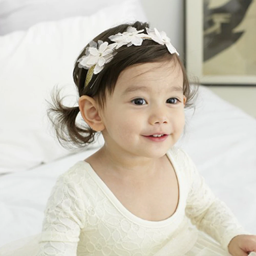 Повязка на голову с лепестками для девочек повязка блестящими серебряными