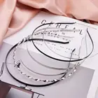 Металлический ободок для волос на основе железа 5 шт.лот, черная тканевая повязка для волос, Круглый матовый серебристый ободок для волос сделай сам, аксессуары для волос с цветами, 5 мм