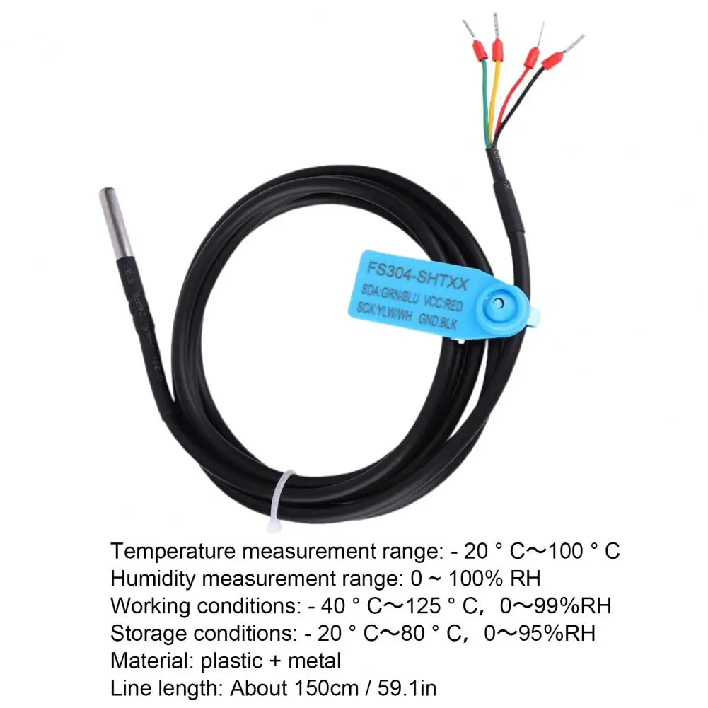 Датчик температуры и влажности FS304-SHT20 зонд с цифровым выходом I2C