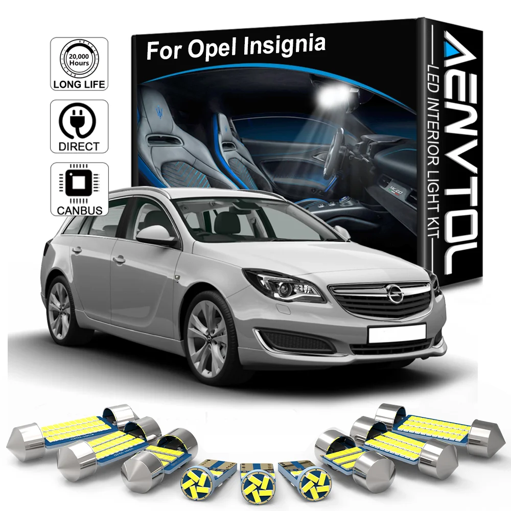 Auto LED Interior Light Canbus For Opel Insignia G09 ST 2008 2009 2010 2012 2014 2015 2016 2018 LED Dome Lamp Accessories Kits 