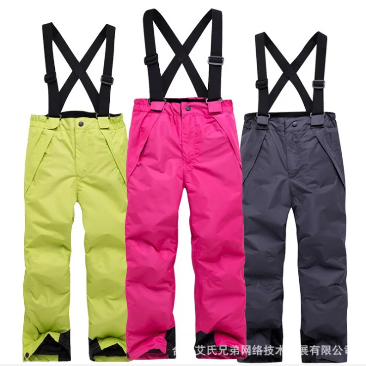 2019 зимние и осенние водонепроницаемые спортивные штаны для девочек мальчиков