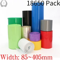 width 85mm 400mm 18650 lip battery pvc heat shrink tube pack dia 55 255mm insulated film wrap lithium case cable sleeve