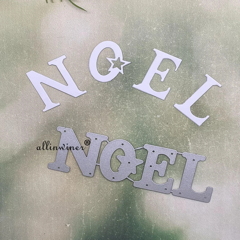 

Металлические штампы и трафареты с надписью Noel, штампованные штампы для рукоделия, скрапбукинга, альбома, бумаги, тиснения
