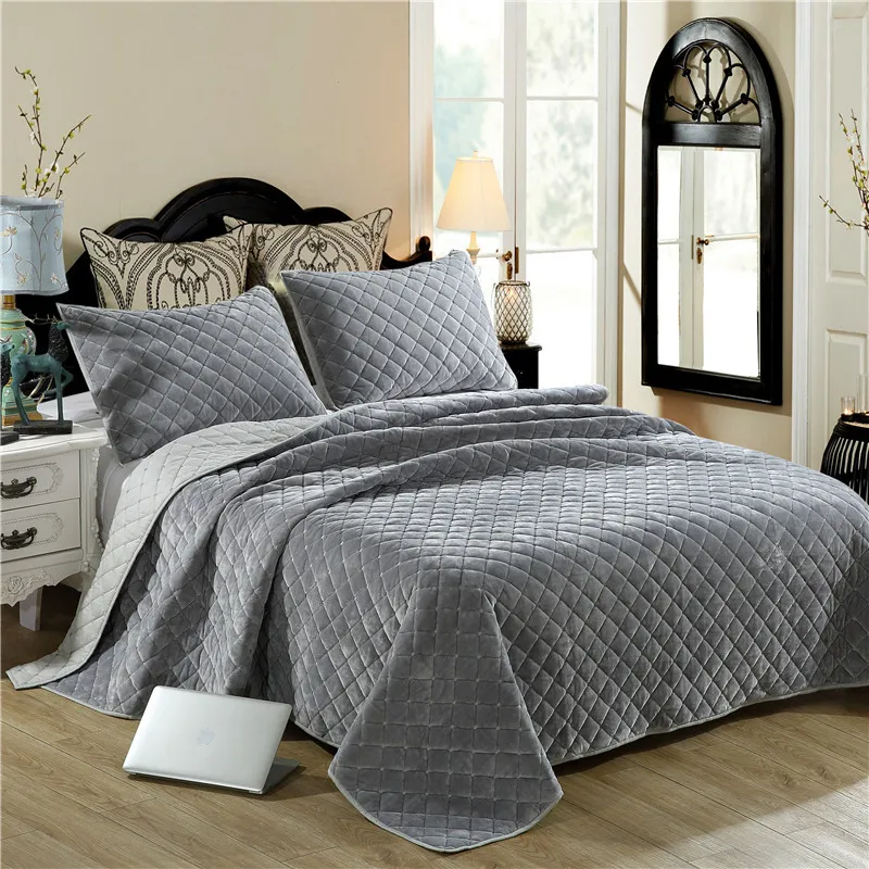 2020 Европейское покрывало для постельного белья бархатное стеганое 270x234 см