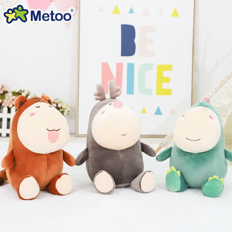 Candice guo! Милая плюшевая игрушка metoo милое мультяшное животное толстый динозавр