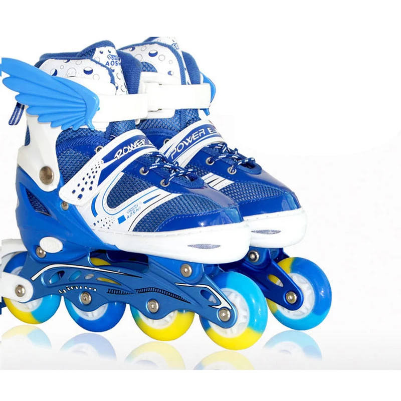 

2021 регулируемые детские роликовые коньки, Детские мигающие роликовые коньки, роликовые коньки, ПУ колеса, четыре роликовых конька, детские ...