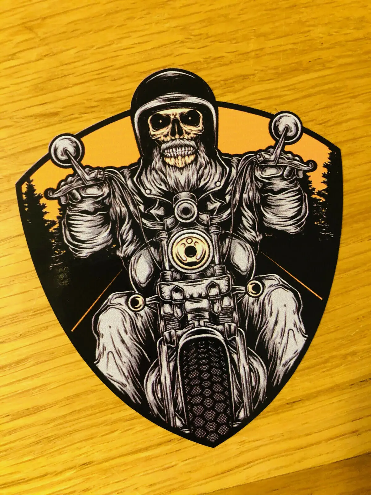

GHOST RIDER MOTORBIKE Aufkleber Sticker Motorrad Decal Death Skull Chopper Mi405